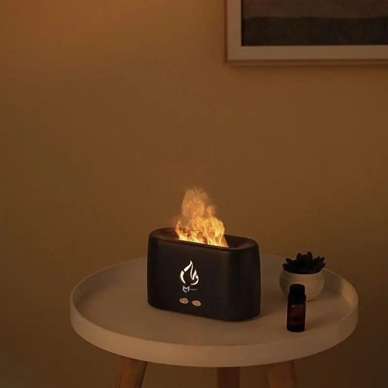 UmiFire®️ - Difusor de Aromas Ultrassônico com Simulador de Chamas