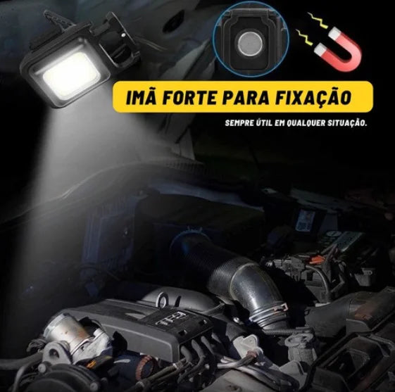 Mini Chaveiro Lanterna Com led USB Recarregável 3 - Pocket®