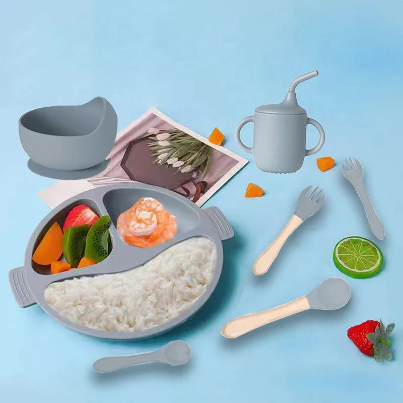 Kit Introdução Alimentar para Bebês - 4 Peças em Silicone