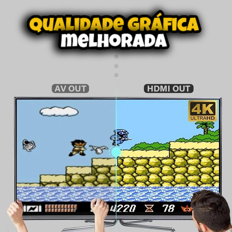 Video Game Retrô 10 mil Jogos Stick 4k Lite